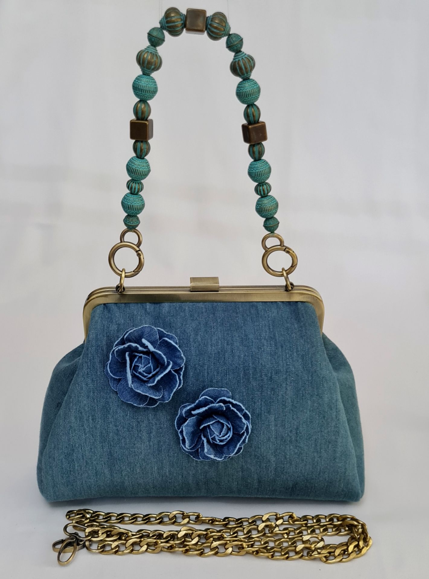 Denim Model Mavi Renk Kot Tasarım Çanta