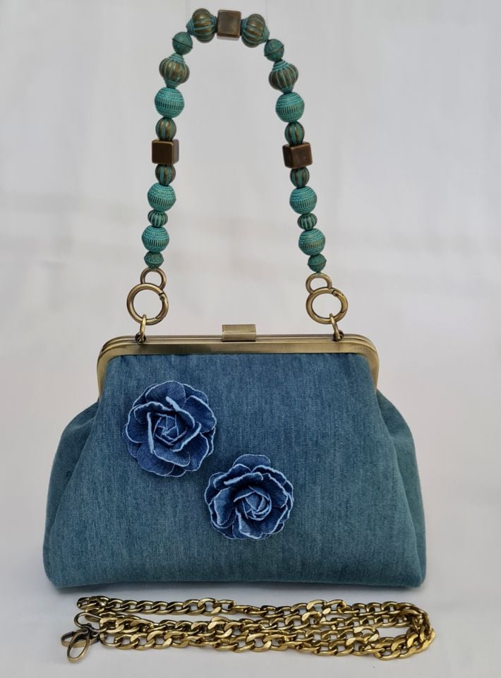 Denim Model Mavi Renk Kot Tasarım Çanta