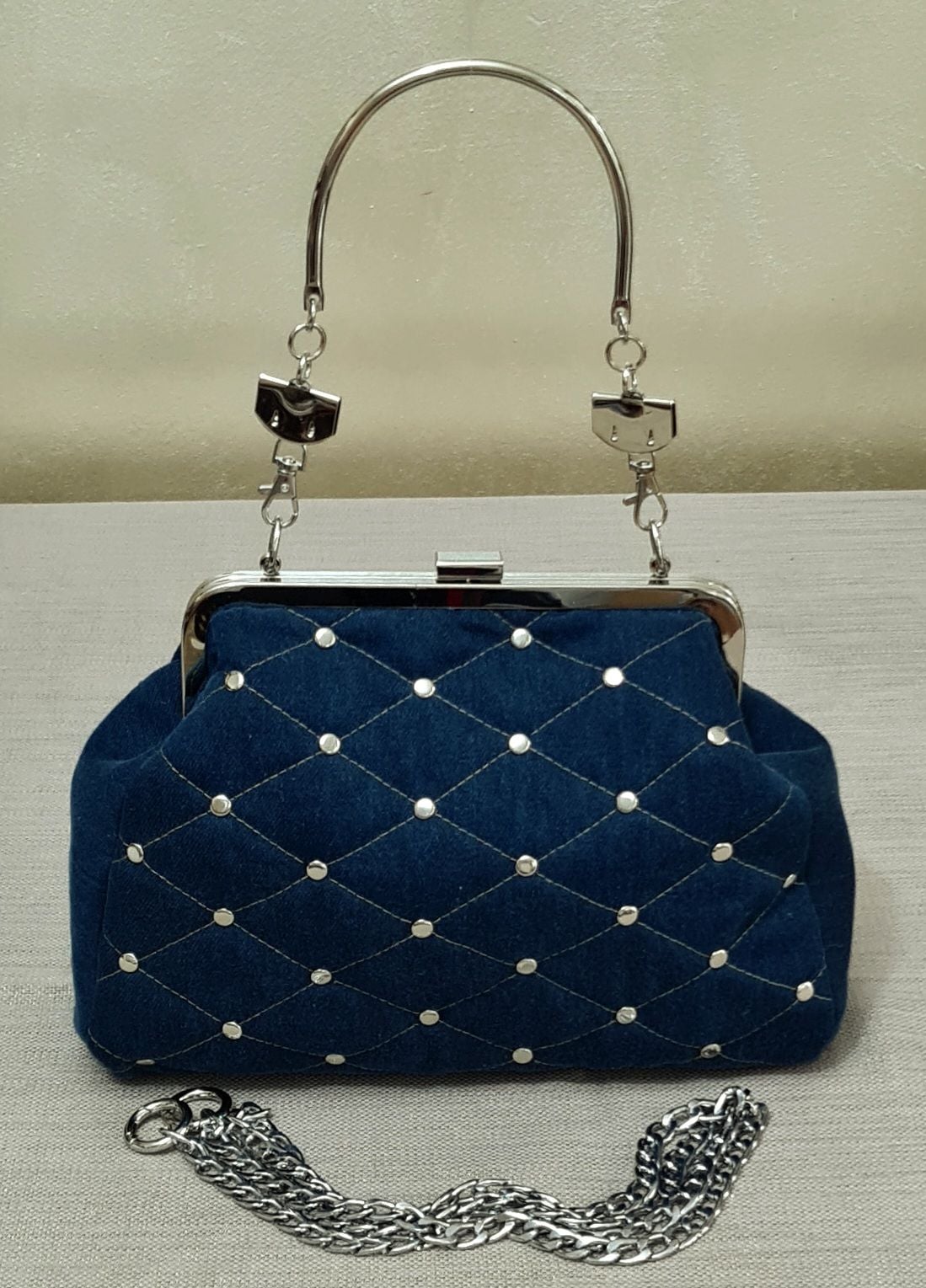 Denim Model Koyu Mavi Kot Tasarım Çanta