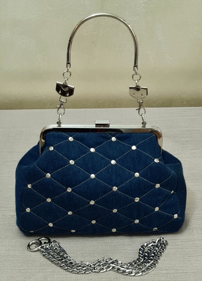 Denim Model Koyu Mavi Kot Tasarım Çanta