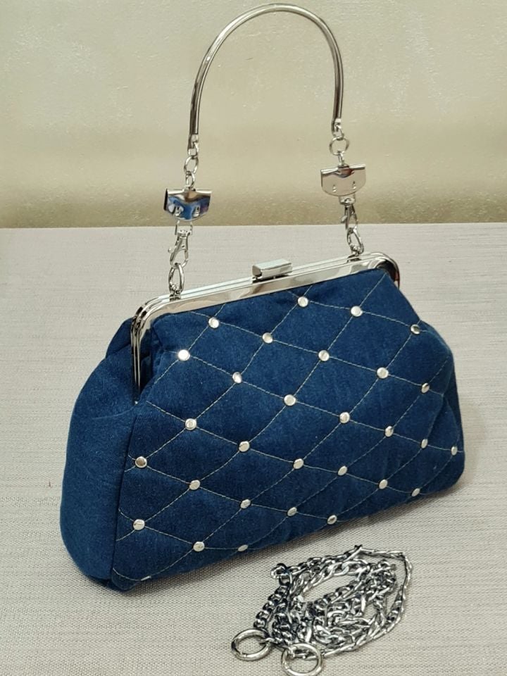 Denim Model Koyu Mavi Kot Tasarım Çanta