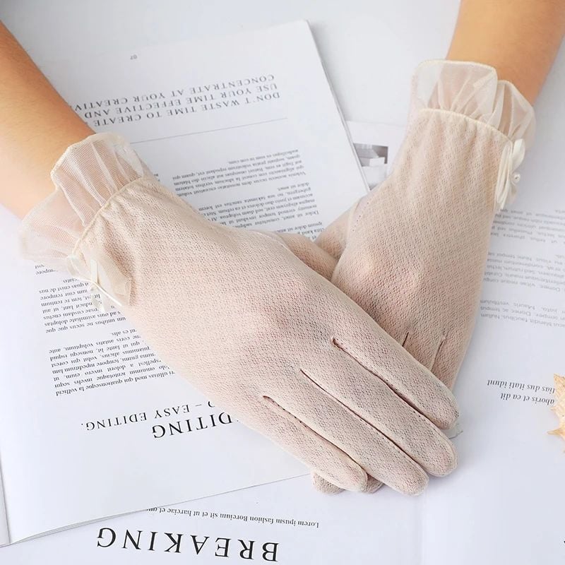 Krem Renk Sürüş Eldiveni