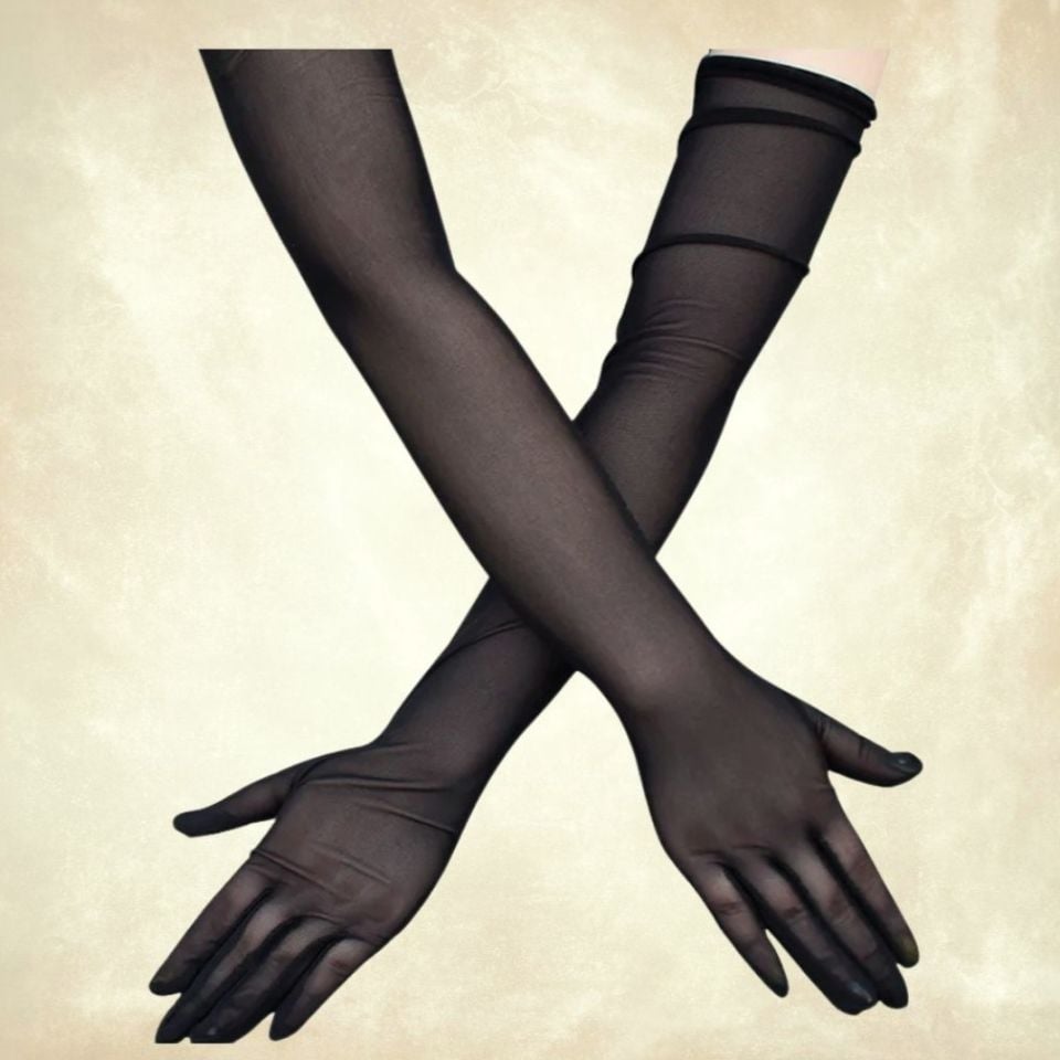 Leydi Siyah Tensel Eldiven 55 cm