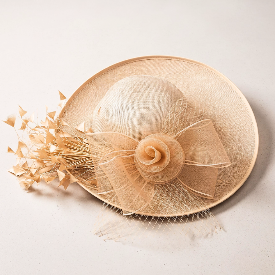 Fallon Gold Elegan Şapka 50 cm