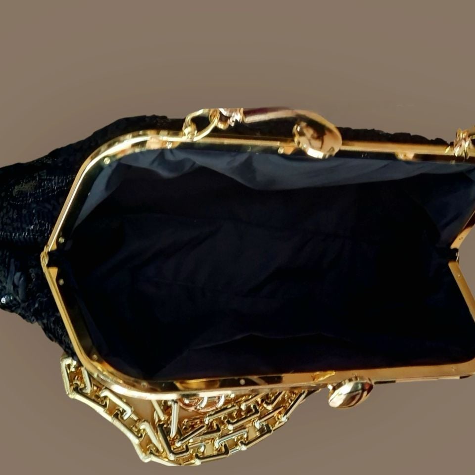 Coco Model Siyah Dantel Tasarım Çanta