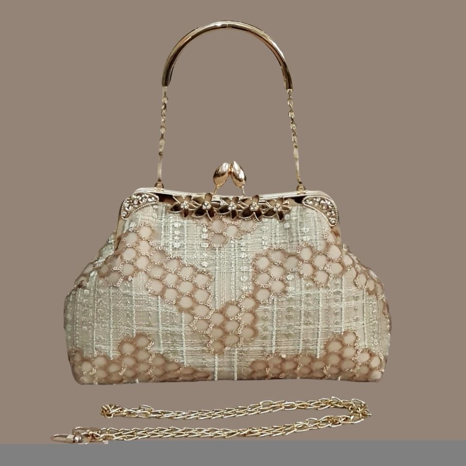 Çiçek Model Capicino Renk Dantel Tasarım Çanta