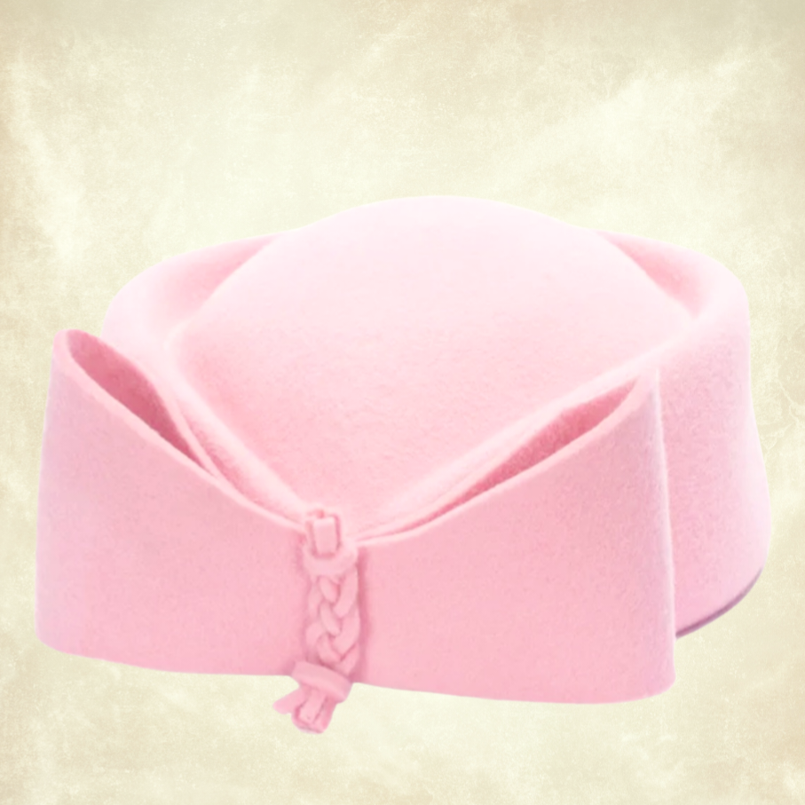 Catherine Pembe Renk Vualet Şapka