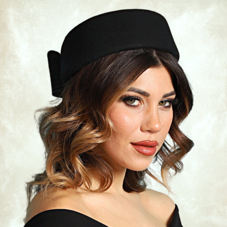 Catherine Siyah Renk Vualet Şapka