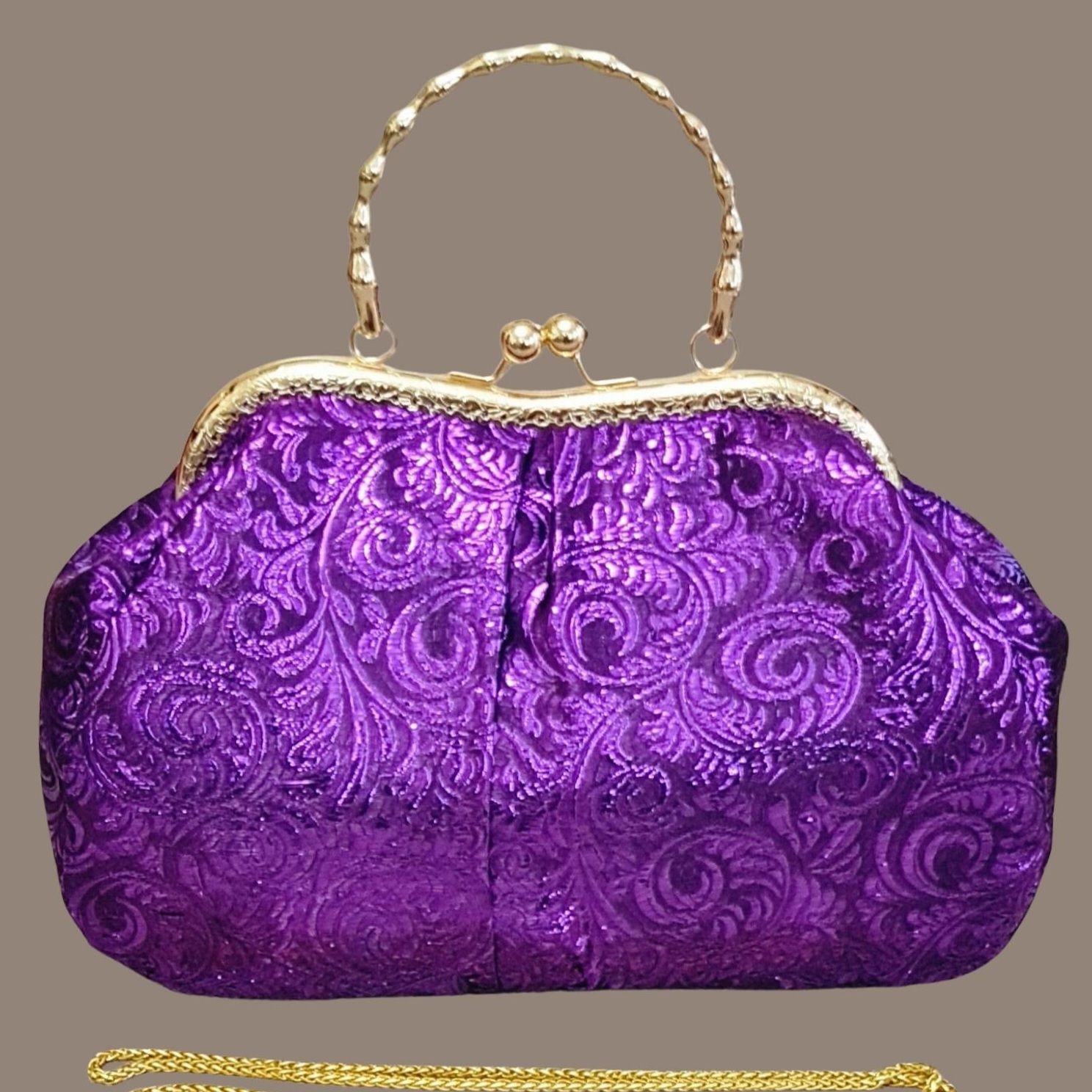 Antik Model  Mor Renk  Tasarım Çanta