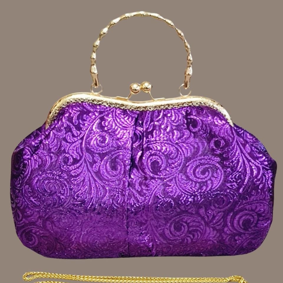 Antik Model  Mor Renk  Tasarım Çanta