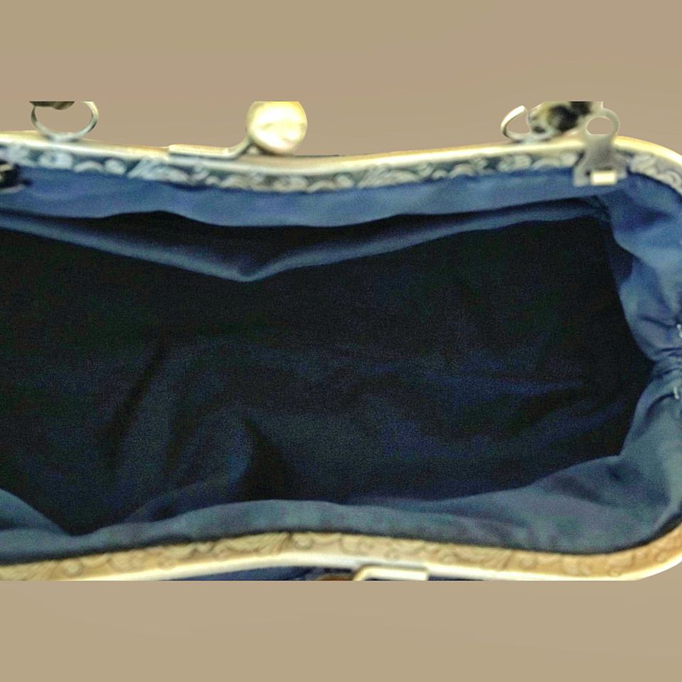 Antik Model Siyah Renk Dantel Tasarım Çanta