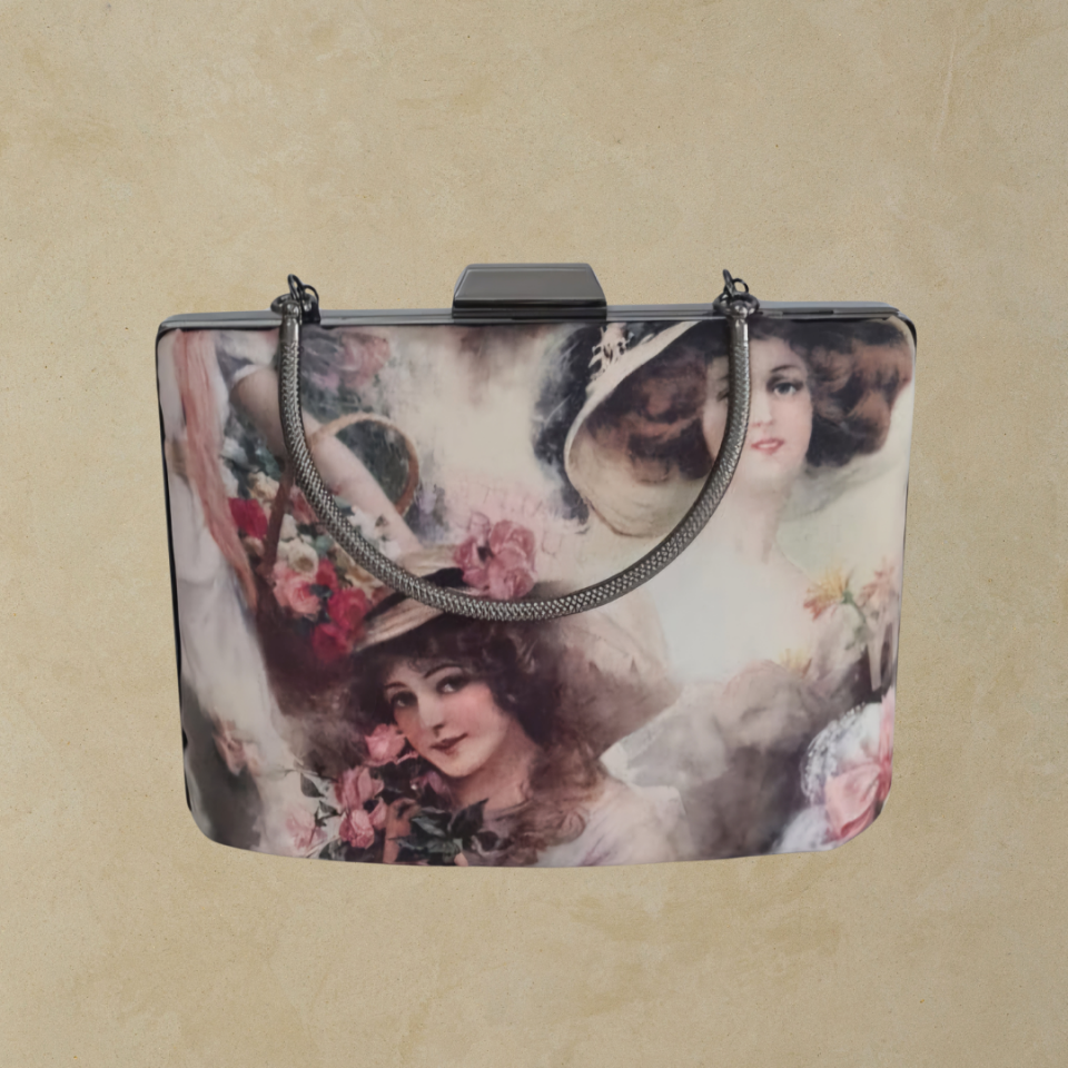 Kutu Model Kadınlar Desenli Tasarım Çanta