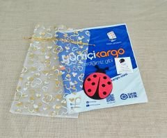 Leydi  Pembe Renk Organze Eldiven 60 cm