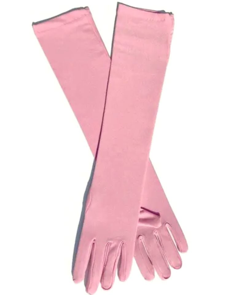 Leydi  Pembe Renk Polly Coton Eldiven 60 cm