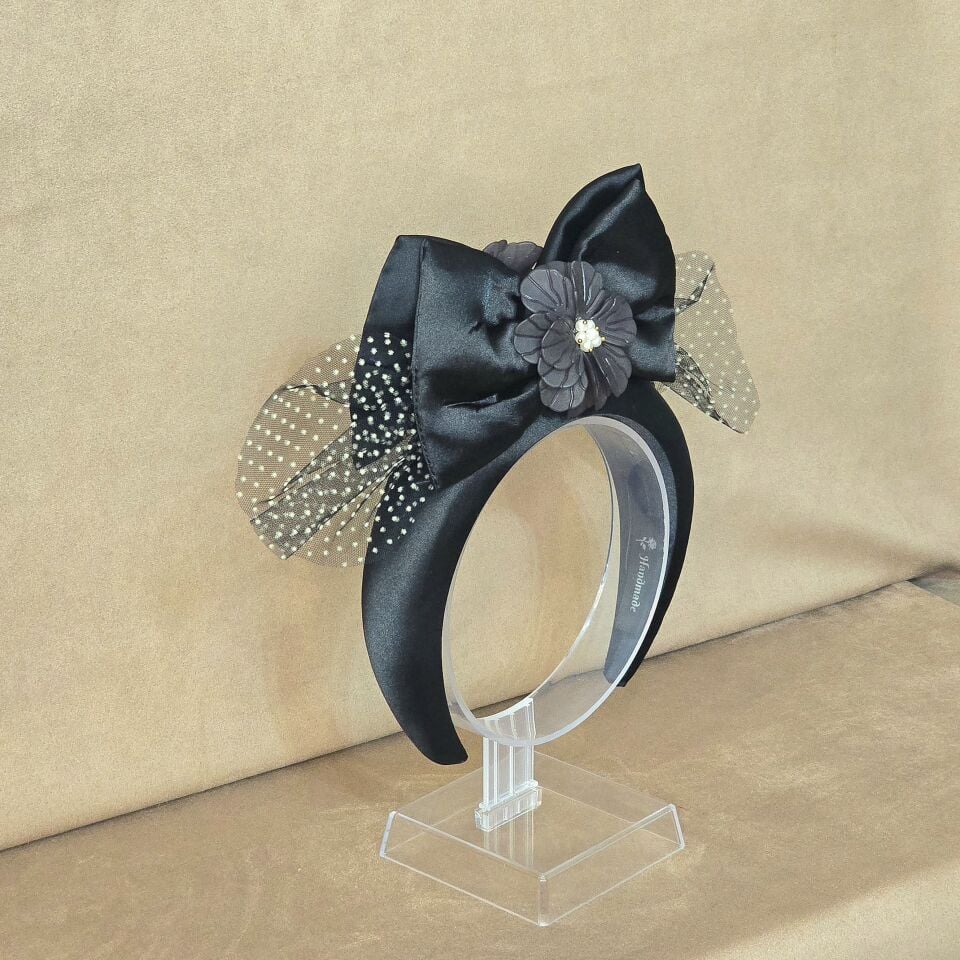 Mila Siyah Renk Taç  Aksesuarlı