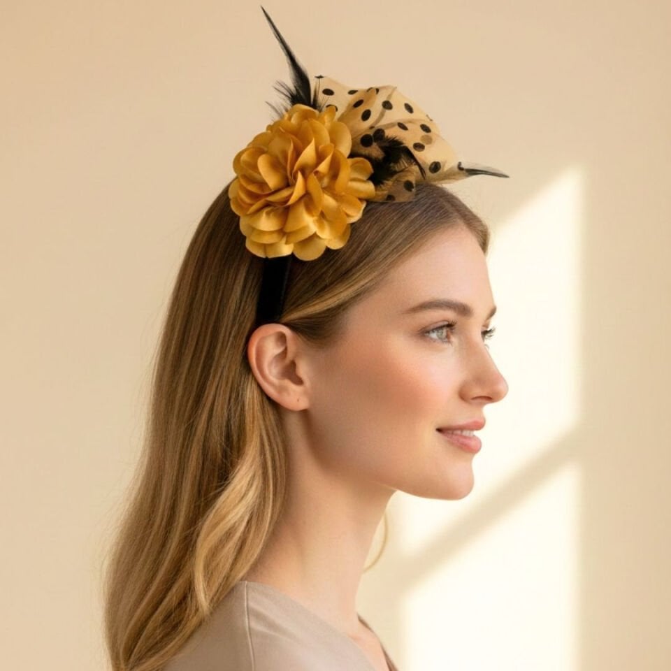 Mila Siyah Gold Renk Taç