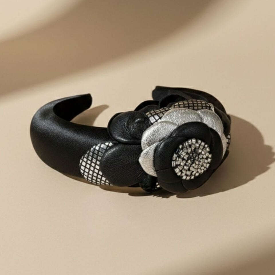 Mila Siyah Gümüş Renk Taç