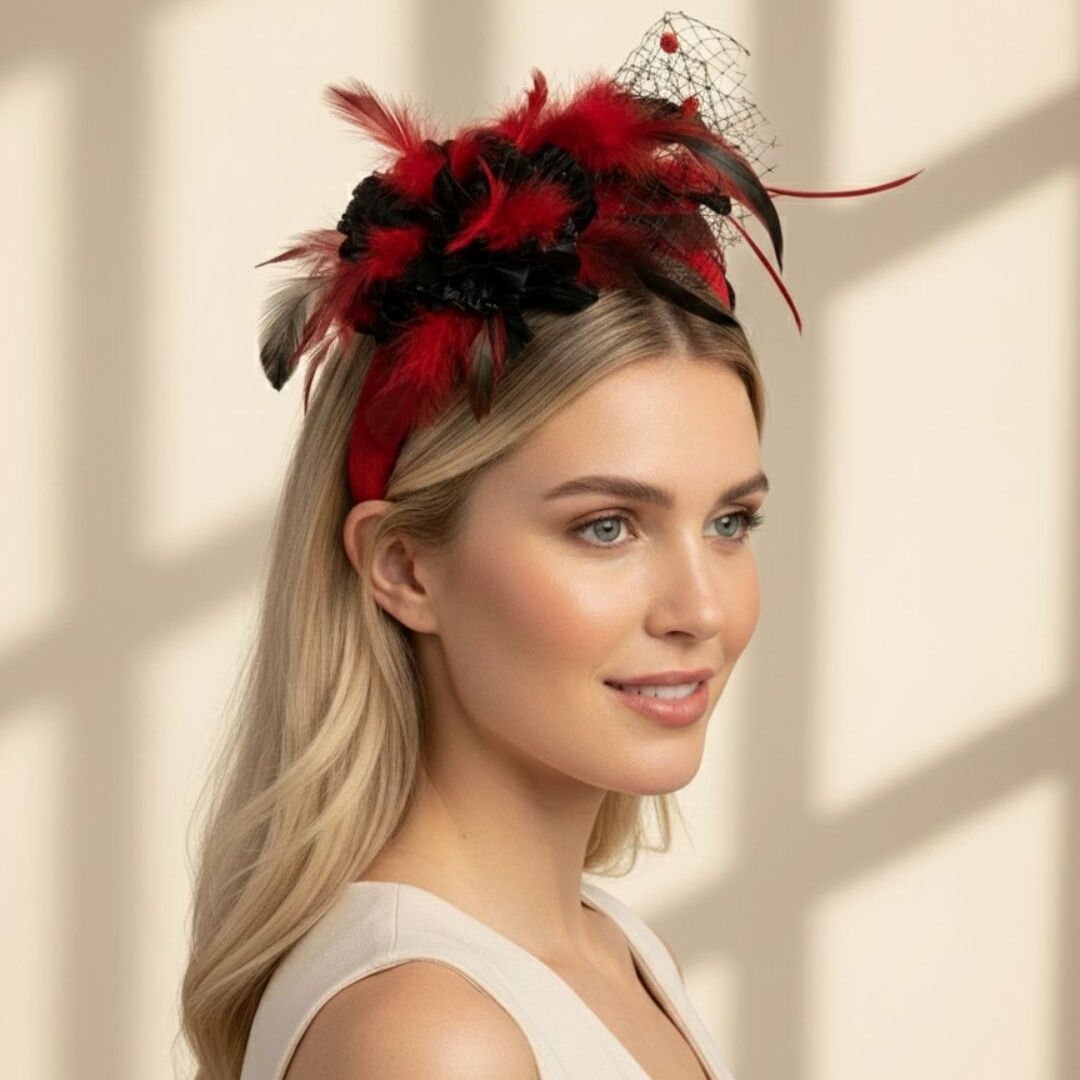 Mila Kırmızı Kadife Taç