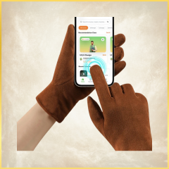 Kontes Taba Süet Dokulu Kış Eldiven