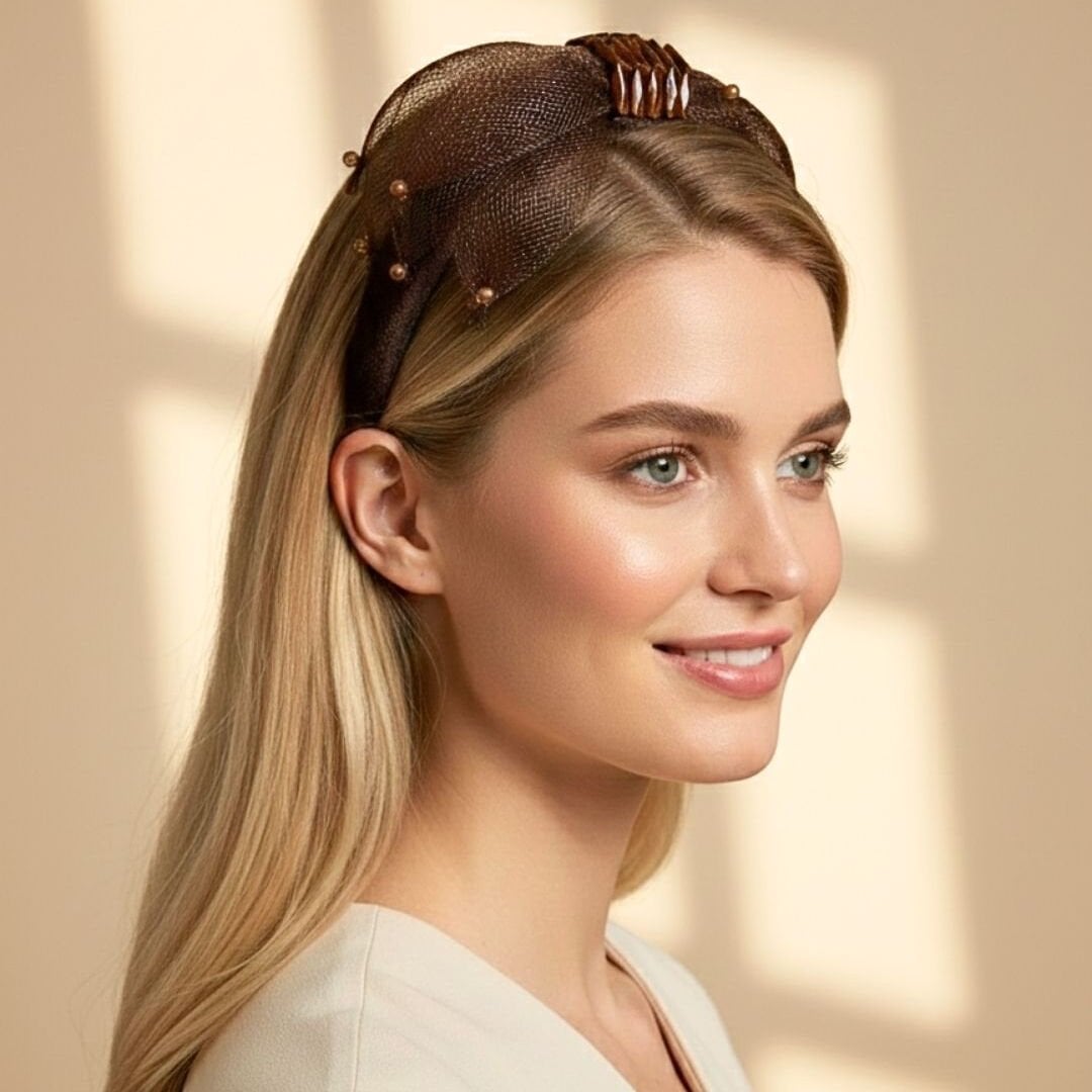 Mila Kahverengi Kadife Taç