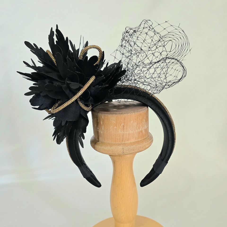 Amanda  Siyah Bronz  Renk Vualet Taç