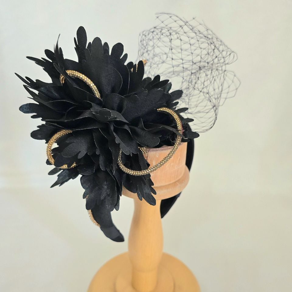 Amanda  Siyah Bronz  Renk Vualet Taç