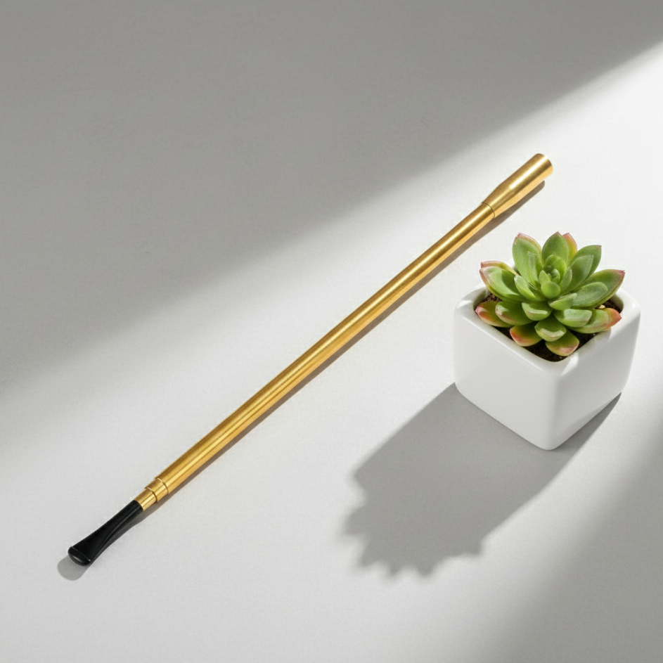 Vintage Aksesuar Gold Renk Ağızlık Slim Boy