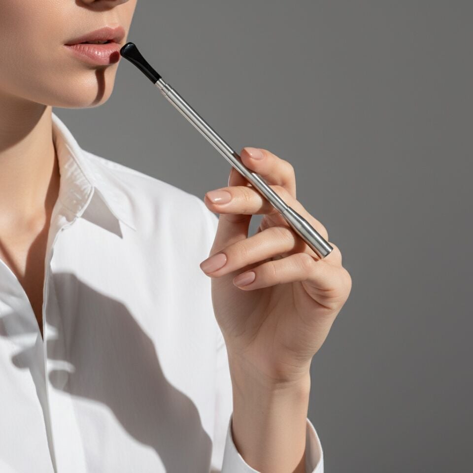 Vintage Aksesuar Ağızlık Gümüş Renk Normal Boy