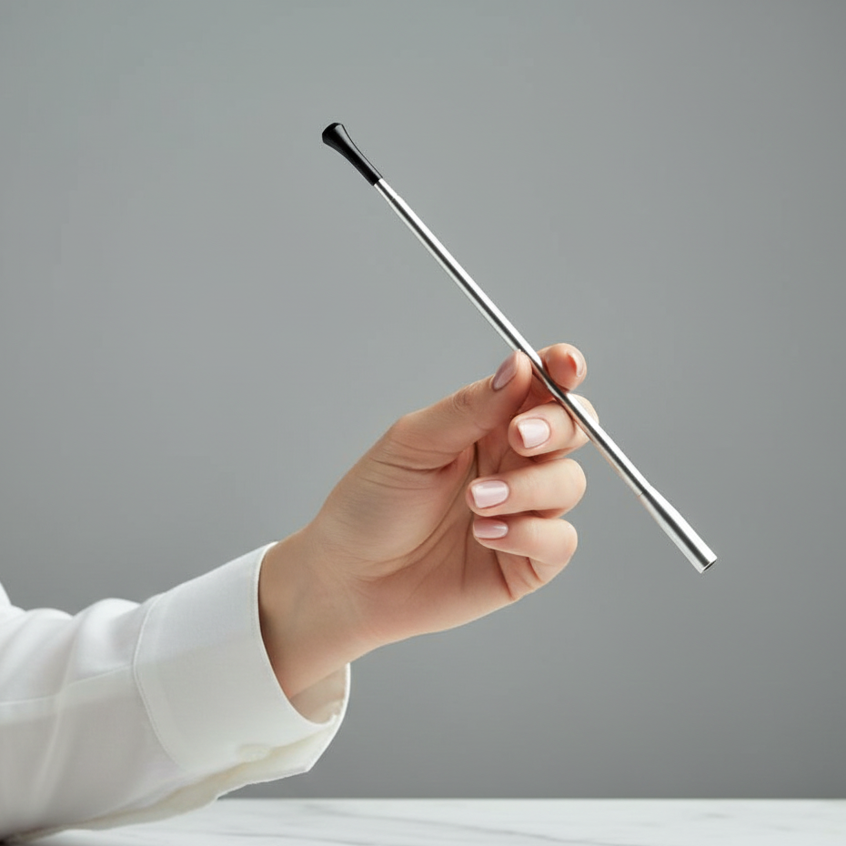 Vintage Aksesuar Ağızlık Gümüş Renk Slim Boy